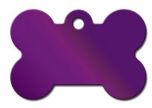 ID Tag - Bone Bright Purple