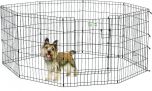 MidWest Dog Exercise Pen Black with Fulll Max Lock Door 30" 