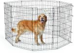 MidWest Dog Exercise Pen Black with Fulll Max Lock Door 42" 