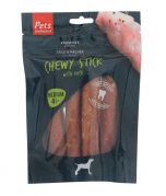 Pets Unlimited Chewy Stick with Duck Medium Dog Treats 4pcs