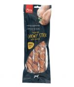 Pets Unlimited Tricolor Chewy Stick with Chicken Large Dog Treats 3pcs