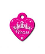 ID Tag - Heart Small Dark Princess