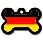 ID Tag - Bone Painted German Flag