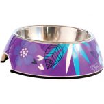 Rogz Purple Forest Bubble Dog Bowl