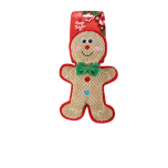 All For Paws MerryTough Gingerbread Man Dog Toy