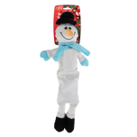 All For Paws Long Body Snow Man Dog Toy