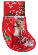 All For Paws Happy Holidays Gift Sock Red Cat Toy