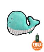 Beco Pets Rough & Tough Whale Recycled Dog Toy