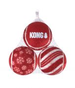 Kong Holiday SqueakAir Ball 3pk Dog Toy