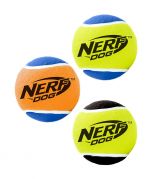 Nerf Dog Squeaker Tennis Ball Medium (Pack of 3)