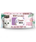 Kit Cat 5-in-1 Cat Wipes Lavender Scented