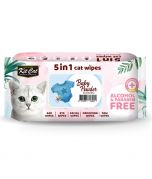 Kit Cat 5-in-1 Cat Wipes Baby Powder Scented