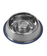Buster Stainless Steel Slow Feeder Dog Bowl
