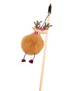 Bobby Christmas Cat Stick Fluffy Deer 40cm