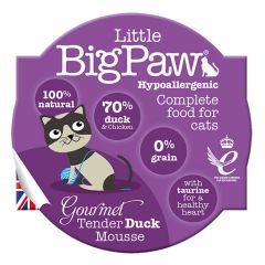 Little Big Paw Gourmet Tender Duck Mousse Wet Cat Food 85g