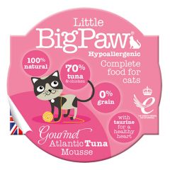 Little Big Paw Gourmet Atlantic Tuna Mousse Wet Cat Food 85g