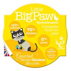 Little Big Paw Gourmet Tender Chicken Mousse Wet Cat Food 85g