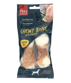 Pets Unlimited Chewy Bone with Chicken Large 2pcs
