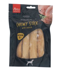 Pets Unlimited Chewy Stick with Chicken Medium Dog Treats 4pcs 