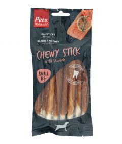 Pets Unlimited Chewy Stick with Salmon Dog Treats 8pcs