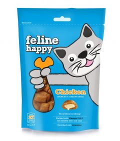 Feline Happy Chicken Crunchy & Creamy Cat Treats 60g