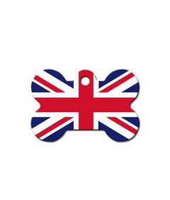 ID Tag - Bone UK Flag
