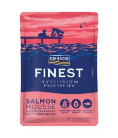 Fish4Dogs Finest Salmon Mousse Wet Dog Food 100g