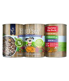 Little Big Paw Variety Pack Dog Wet Food 6x390g