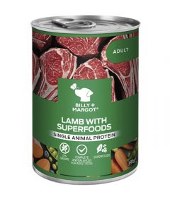 Billy & Margot Adult Lamb with Superfoods Canned Wet Dog Food