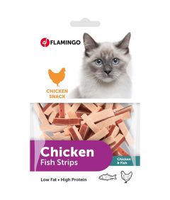 Flamingo Chicken Fish Strips Cat Treats