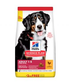 Hill’s Science Plan Large Breed Adult Dog Food With Chicken (12+2KG FREE)