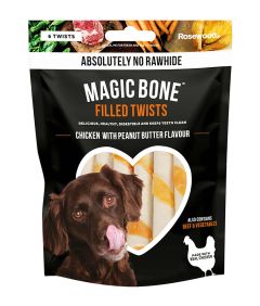 Rosewood Magic Bone Filled Twists Dog Treats 6pcs