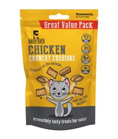 Rosewood Daily Eats Crunchy Cushions Chicken Cat Treats 200g Value Pack
