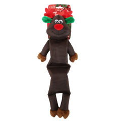All For Paws Long Body Reindeer Dog Toy