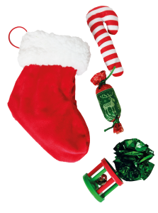 Bobby Christmas Stocking Gift Cat Toys 5pcs