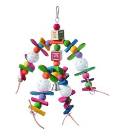 Coollapet Feather Friends Wiffle Play Bird Toy