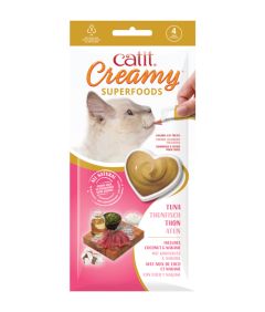 Catit Creamy Superfoods Tuna Lickable Cat Treats 4 x 10g