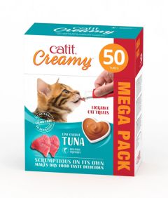 Catit Creamy Treats Mega Pack Tuna, 50 tubes