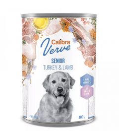 Calibra Verve Grain Free Turkey & Lamb Senior Wet Dog Food 400g