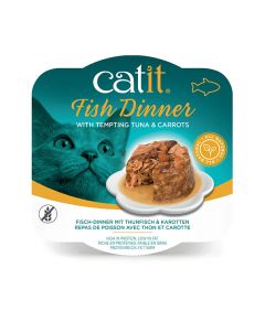 Catit Fish Dinner with Tempting Tuna & Carrot Wet Cat Food 80g