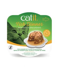 Catit Fish Dinner with Tasty Tilapia & Potato Wet Cat Food 80g