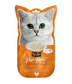 Kit Cat Purr Puree Plus Skin & Coat with Chicken
