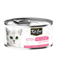 Kit Cat Mousse with Chicken Wet Kitten Food 80g