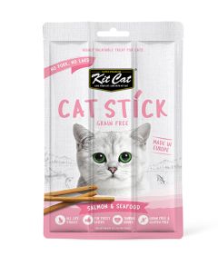 Kit Cat Cat Stick Grain Free Salmon & Seafood Cat Treats 15g