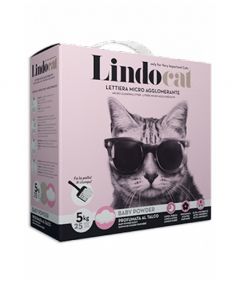 Lindocat Bentonite Baby Powder Clumping Cat Litter 5kg