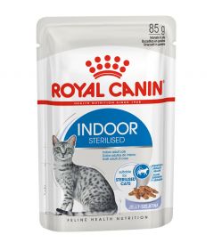 Royal Canin Indoor Sterilised in Jelly Adult Wet Cat Food 85g Pouch