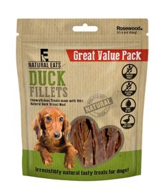 Rosewood Natural Eats Duck Fillets Dog Treats 320g