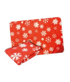 Bobby Christmas Blanket Red Snow 100x70cm