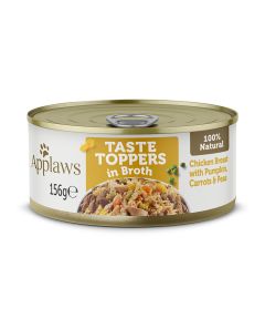 Applaws Taste Topper Broth Chicken Veg Dog Tin