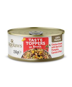 Applaws Taste Topper Broth Chicken Beef Dog Tin